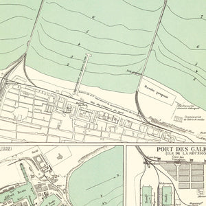 Vintage Map of Chennai, India 1884