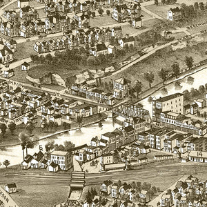 Vintage Map of Carnegie, Pennsylvania 1897