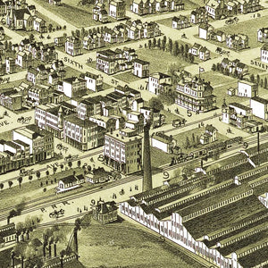 Vintage Map of Charleroi, Pennsylvania 1897