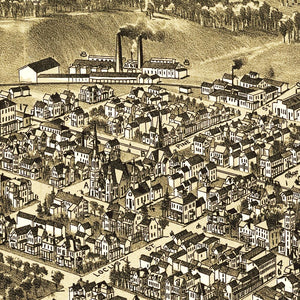 Vintage Map of Clearfield, Pennsylvania 1895