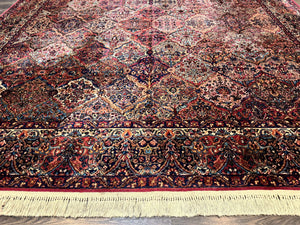 12x16 Karastan Multicolor Panel Kirman Rug #717, Rare Palace Size Wool Original 700 Series