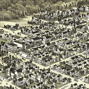 Vintage Map of Clarion, Pennsylvania 1896