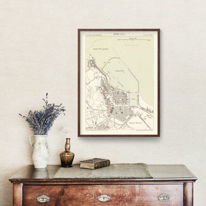 Vintage Map of Annaba, Algeria 1886