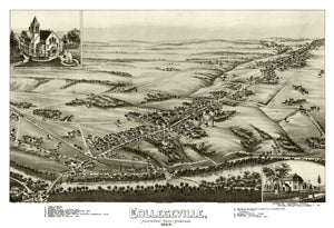 Vintage Map of Collegeville, Pennsylvania 1894