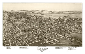 Vintage Map of Corry, Pennsylvania 1895