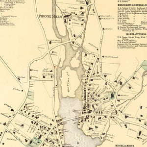 Vintage Map of Westport, Connecticut 1867
