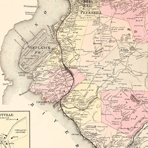Vintage Map of Cortlandt, New York 1867