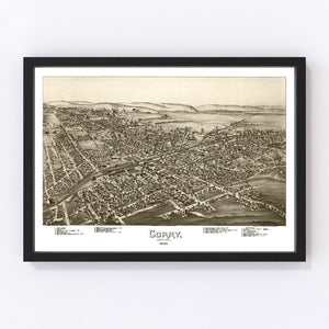 Vintage Map of Corry, Pennsylvania 1895