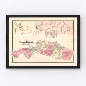 Vintage Map of North Castle, New York 1867