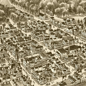 Vintage Map of Curwensville, Pennsylvania 1895