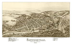 Vintage Map of Curwensville, Pennsylvania 1895