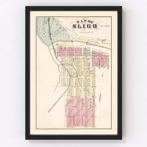 Vintage Map of Sligo, Pennsylvania 1877