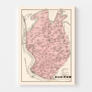Vintage Map of Perry, Pennsylvania 1877