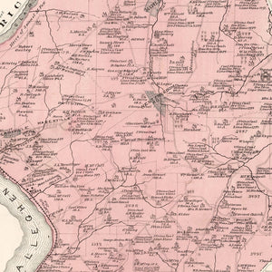 Vintage Map of Perry, Pennsylvania 1877