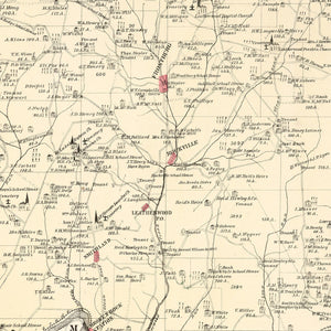 Vintage Map of Porter, Pennsylvania 1877