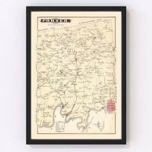 Vintage Map of Porter, Pennsylvania 1877
