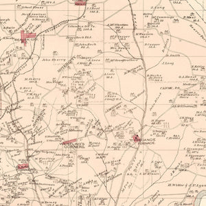 Vintage Map of Beaver, Pennsylvania 1877
