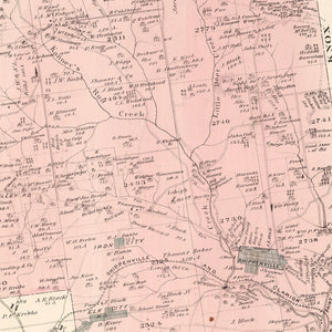 Vintage Map of Elk, Pennsylvania 1877