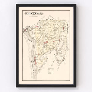 Vintage Map of Richland, Pennsylvania 1877