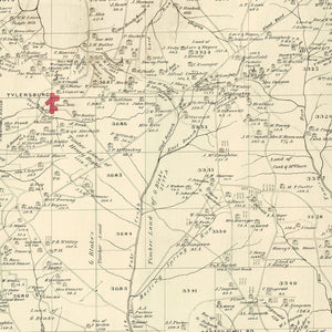 Vintage Map of Farmington, Pennsylvania 1877