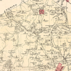 Vintage Map of Tory, Pennsylvania 1877