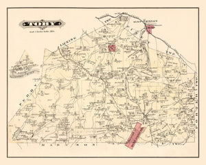 Vintage Map of Tory, Pennsylvania 1877