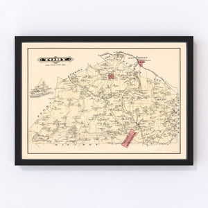 Vintage Map of Tory, Pennsylvania 1877