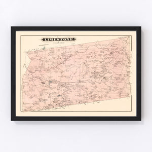 Vintage Map of Limestone, Pennsylvania 1877