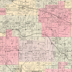 Vintage Map of Union Township, Jasper County, Missouri 1895