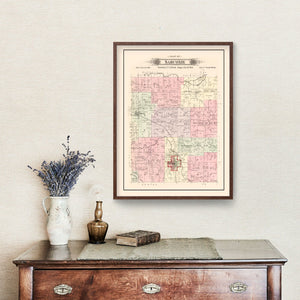Vintage Map of Sarcoxie Township, Jasper County, Missouri 1895