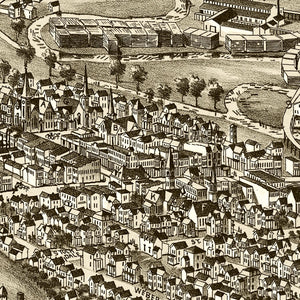 Vintage Map of Du Bois, Pennsylvania 1895