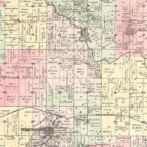 Vintage Map of Mineral Township, Washington County, Missouri 1895