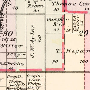 Vintage Map of Joplin Township, Jasper County, Missouri 1895