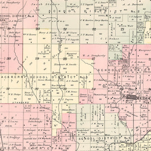 Vintage Map of Jasper Township, Jasper County, Missouri 1895
