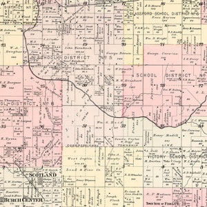 Vintage Map of Jackson Township, Jasper County, Missouri 1895