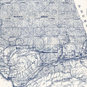 Vintage Map of Ventura County, California 1913