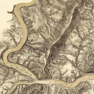 Vintage Map of Harpers Ferry, West Virginia 1869
