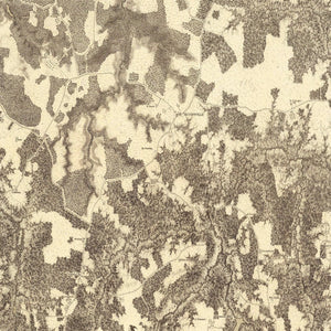 Vintage Map of the Battle of Jetersville & Sailors Creek, 1869