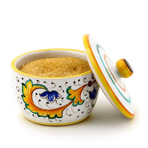 PERUGINO: Sugar Bowl w lid
