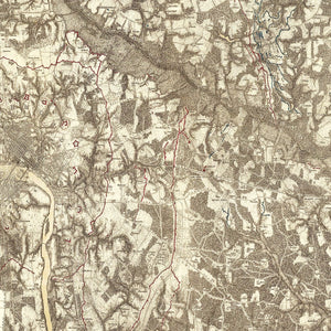 Vintage Map of the Battle of Richmond, 1869