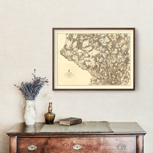 Vintage Map of the Battle of Cold Harbor, 1869