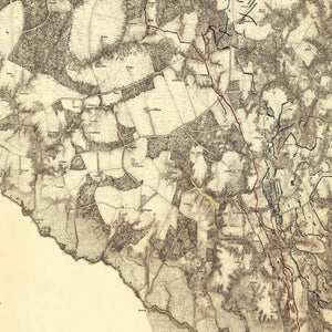 Vintage Map of the Battle of Cold Harbor, 1869