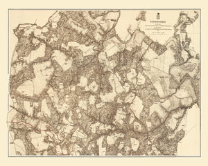 Vintage Map of the Battle of Totopotomoy, 1869