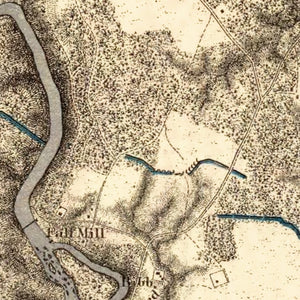 Vintage Map of the Battle of North Anna, 1869