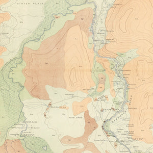 Vintage Map of Upper Geyser Basin 1904
