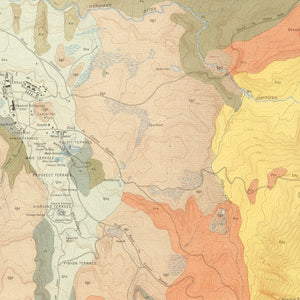 Vintage Map of Mammoth Hot Springs 1904