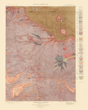 Vintage Map of Crandall Sheet 1904