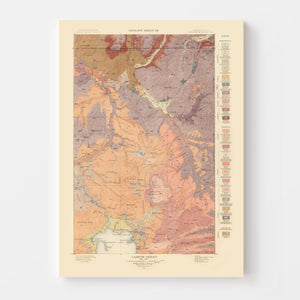 Vintage Map of Canyon Sheet 1904