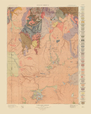 Vintage Map of Gallatin Sheet 1904