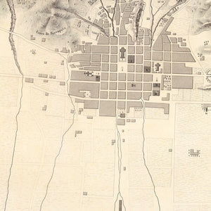 Vintage Map of Puno, Peru 1865